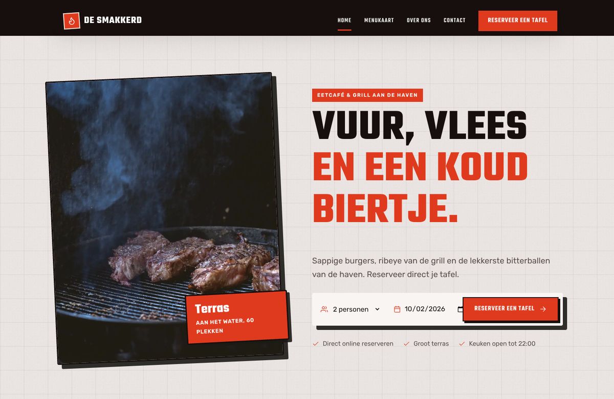 Restaurant De Smakkerd — Voorbeeld 2