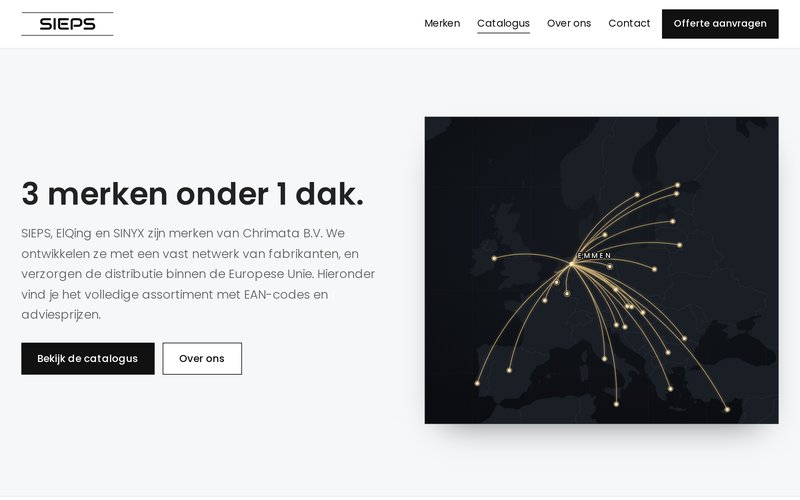 Website met catalogus · SIEPS